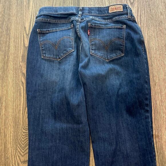 Levi's Womens 525 Straight Leg Perfect Waist Jeans Denim Medium Wash Blue Size 4 - Picture 6 of 10